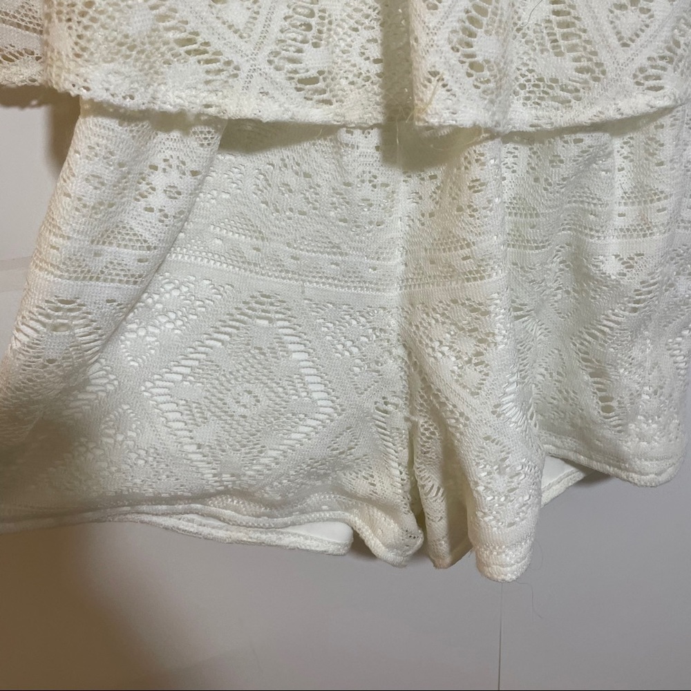 Aeropostale white lace romper (xs) - Picture 3 of 7